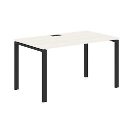 Стол прямой EUST 1380 Ясень Траун/Черный 1360х800х750 EDIS - Фото предпросмотра