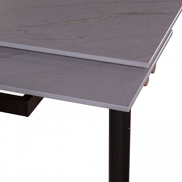 Стол обеденный Trump (160+40+40), керамика серая - Вид 6