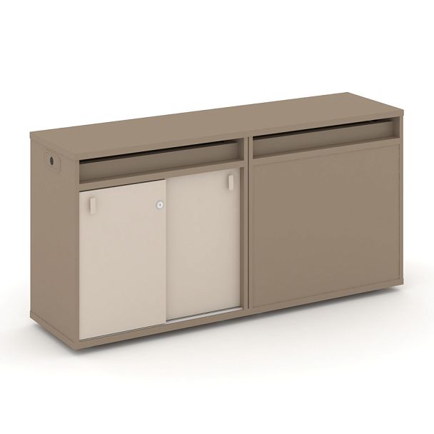 Estetica Набор №5. Тумба двойная+топ ES.NB.2T-5 Латте/Капучино 1500*410*750 - Вид 1