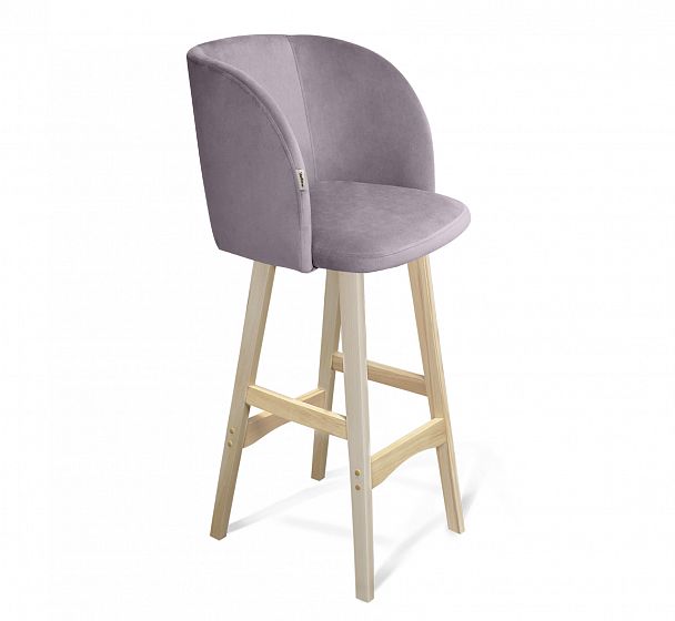 Стул барный Sheffilton SHT-ST33/S65 сиреневая орхидея/прозрачный лак - Вид 1