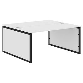 Стол 2-х местный XQPWST 1614 Белый/Антрацит 1600х1406х750 XTEN-QP - Фото предпросмотра