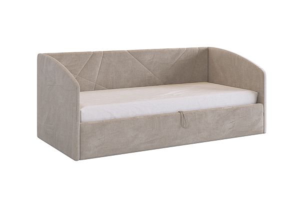 Кровать с подъемным механизмом Квест (Софа) 90х200 см KM.S-17.2763 латте (велюр) - Вид 2