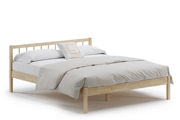 Кровать деревянная Мечта 4 1400х2000, береза, цвет натуральный - Вид 1