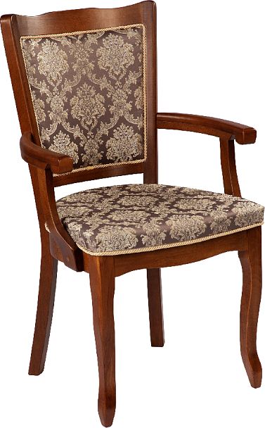 Комплект деревянных кресел с подлокотниками Лорель Миланский орех, 4 шт. - Вид 3