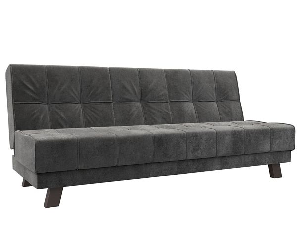 Диван прямой Винсент Велюр серый - Вид 1