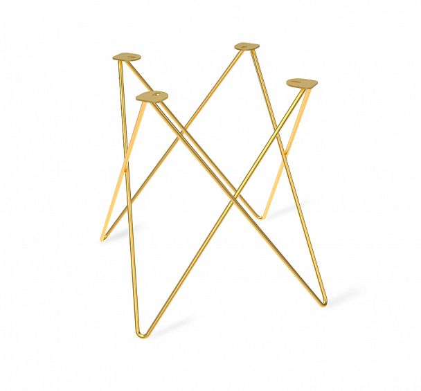 Столик журнальный Sheffilton SHT-TU37/ЛДСП 60/60 золото/дуб сонома - Вид 5