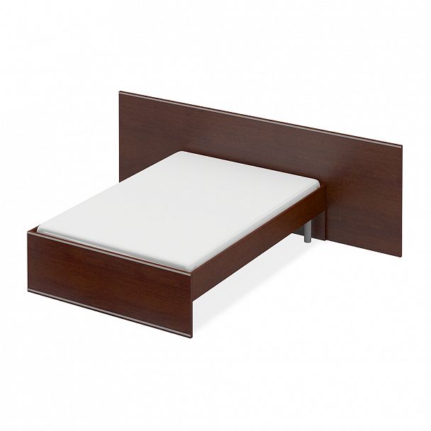 Кровать ПК-ДНП-КВ271Х205/СМ-В2-34 миланский орех темный - Вид 1