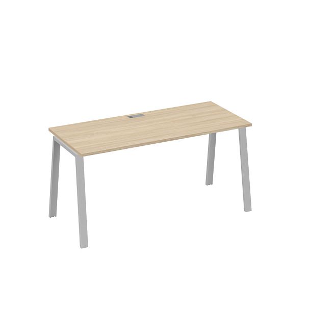 Стол письменный на металлокаркасе TRE A4 А4 Б3 015 БП дуб скандинавский / металлокаркас серый - Вид 1