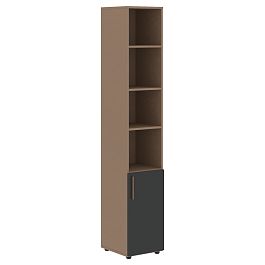 Шкаф высокий узкий VHCS 40.5 Яшма черный/Кобра 400х430х2253 VELION - Фото предпросмотра