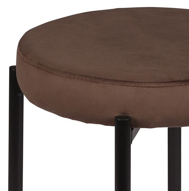 Комплект табуретов Кен, Confetti coffee/черный, 2 шт. - Вид 2