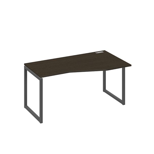 Стол эргономичный правый "Техно" на металлокаркасе QUATTRO A4 А4 Б4 066 БП венге / металлокаркас антрацит - Вид 1