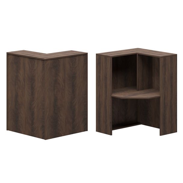 Стойка угловая правая А-556 дуб апрель 900x900x1220 Ресепшн - Вид 1