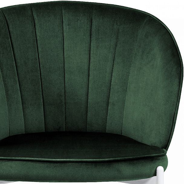 Комплект кухонных стульев Миэль зеленый велюр/белый, 3 шт. - Вид 7