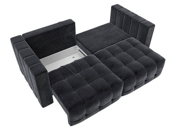 Диван прямой Лига-052 НПБ Велюр серый - Вид 8