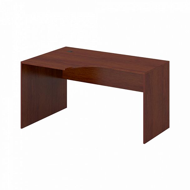 Стол эргономичный, столешница 25 мм "Компьютерные столы" ПК-ЛОГ-СТЭ140Х90ЛД/25-В3-34 миланский орех темный - Вид 1