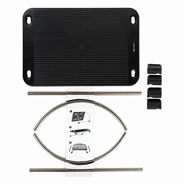 Подставка для ног BRAUBERG офисная, 43,5х33 см, регулируемый угол наклона, черная, 531488 - Вид 6