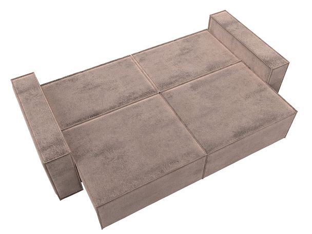 Диван прямой Куба Велюр бежевый - Вид 10