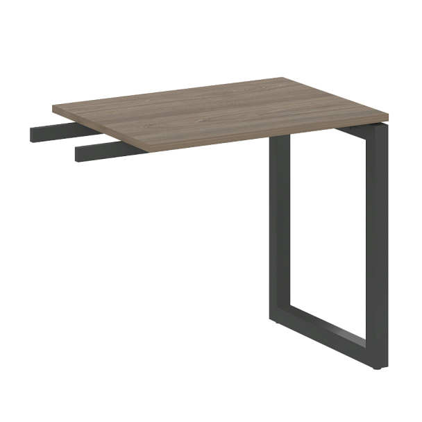 Metal System Quattro Приставной элемент на О-образном м/к 50БО.ПР-2 Вяз/Антрацит металл 800*600*750 - Вид 1