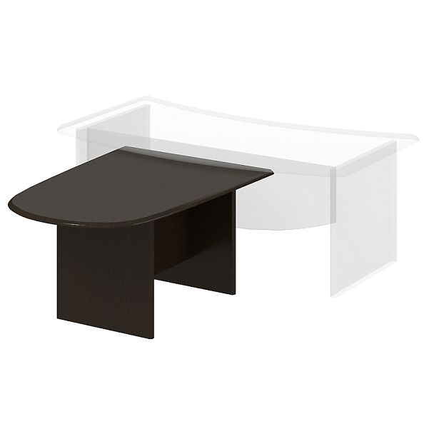 Приставка спереди стола "Президент"  ПК-ПР-ПР144Х103/Д/КР-В1-179П дуб ферраре пленка новая - Вид 1