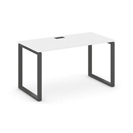 Стайл Проджект Стол письменный SN-6O.SP-002 Белый/Металл Антрацит 1180*600*750 - Фото предпросмотра