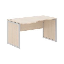 Стол эргономичный XQPCET 149(L) Бук Тиара/Алюминий 1400х900х750 XTEN-QP - Фото предпросмотра