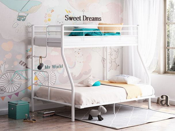 Двухъярусная кровать "Гранада-3" белая - Вид 1