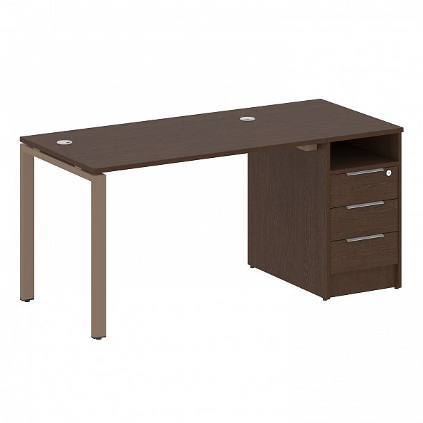 Рабочая станция "Metal System" БП.РС-СТП -1.2 венге/мокко - Вид 1