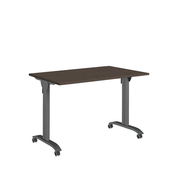Стол мобильный складной Trend Metal 120x72x75 тёмный дуб - Вид 1