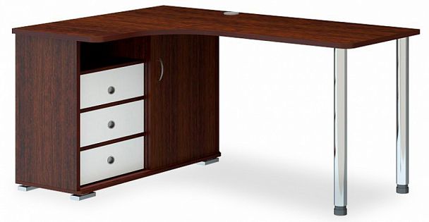 Стол письменный Домино СР-165СМ Белый/Венге левый - Вид 1