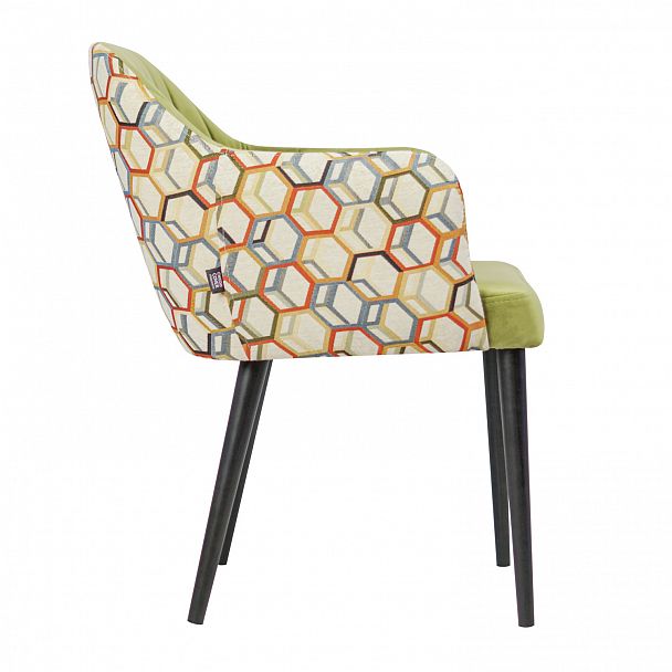 Стул Тюльпан, зеленый, гобелен - Вид 3