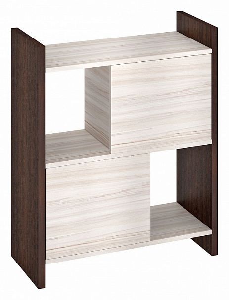 Стеллаж комбинированный Домино Лайт СТЛ-3Н Венге/Карамель - Вид 1