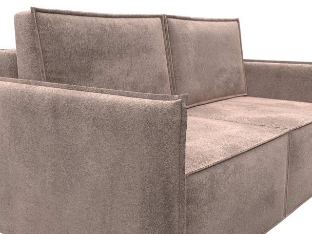 Диван прямой Либерти мини Велюр бежевый - Вид 4
