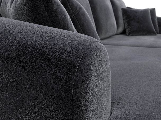 Диван прямой Милтон Велюр серый - Вид 4
