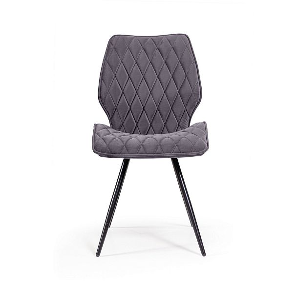 Стул Flash ромб, бархат серый 27 - Вид 2