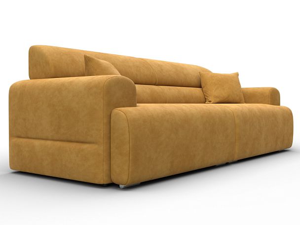 Диван прямой Лига-109 НПБ Велюр желтый - Вид 3