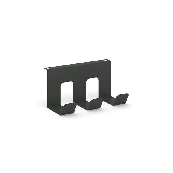 Кабель-канал горизонтальный KKGV-20 Металл Антрацит 200*115*100 - Вид 1