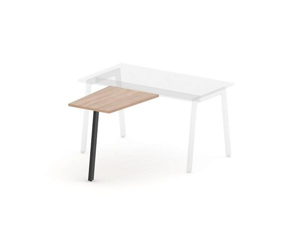 MATRIX 121В304 Стол приставной 600х800х775 Швейцарский вяз/Темно-серый - Вид 1