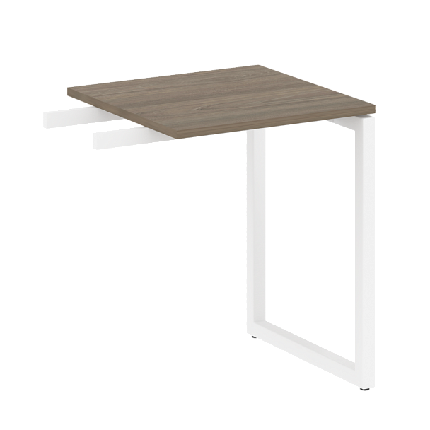 Metal System Quattro Приставной элемент на О-образном м/к 40БО.ПР-1 Вяз/Белый металл 600*600*750 - Вид 1