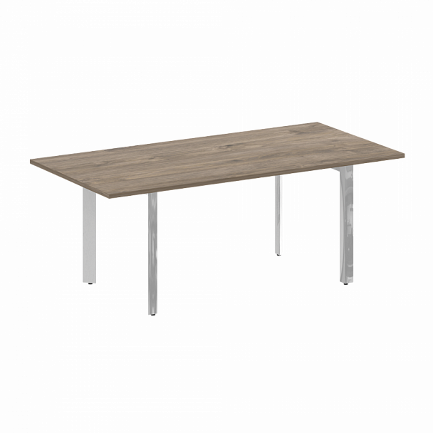 Стол переговорный на П-образном м/к "ONIX DIRECT LUX" M-O.MP-PRG-19 тиквуд темный - Вид 1