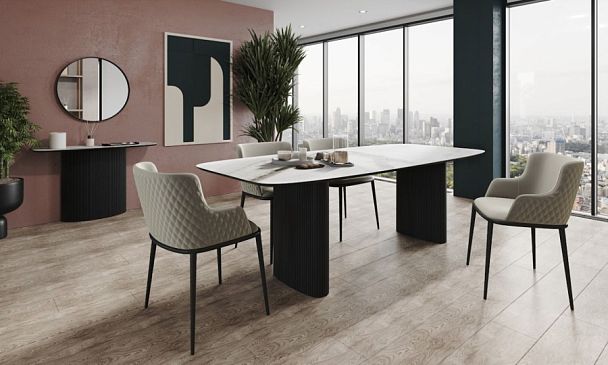 Стол обеденный Nolan 180, керамика матовая - Вид 1