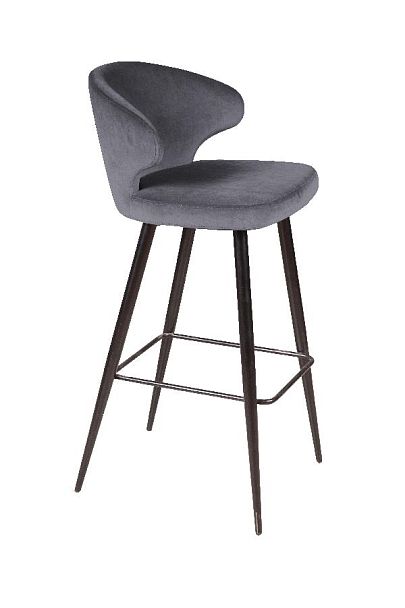 Стул барный Richard, бархат серый 27 - Вид 3