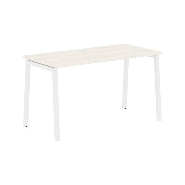 Стол прямой ELST 1367 Ясень Траун/Белый 1360х670х750 EDIS - Вид 1