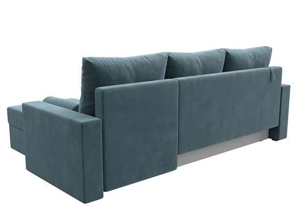 Диван угловой Верона Лайт угол правый (полностью велюр бирюзовый) - Вид 6