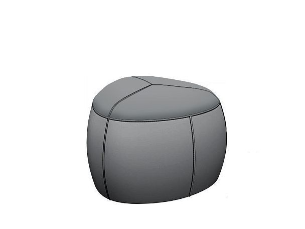 Пуф СТОУН СТ-70 65х65х45h Oregon 17 (кожзам) серый "Пуфы и банкетки"  ТК-002920003504 серый - Вид 1