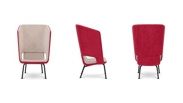 Кресло Atlantis с высокой спинкой на металлических ножках (Atlantis art. D100H) - Вид 2