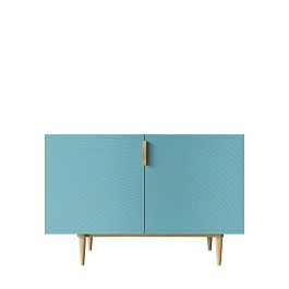 Комод с двумя дверками Line LN01/GR1/blue - Фото предпросмотра
