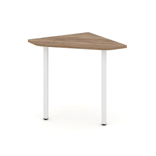 Стайл Проджект Угловой элемент стола SN-4.USP-001 Дуб Табак/Металл Белый 600*600*750 - Вид 1