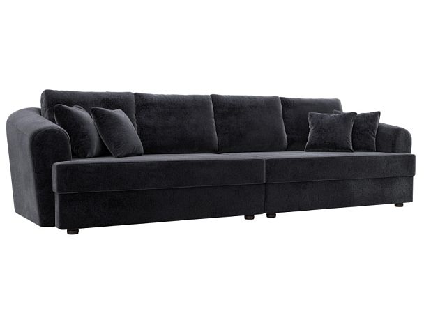 Диван прямой Милтон Велюр серый - Вид 1