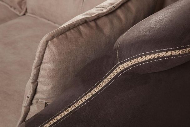 Napoli (Неаполь) диван-кровать с шезлонгом, замша - Вид 12