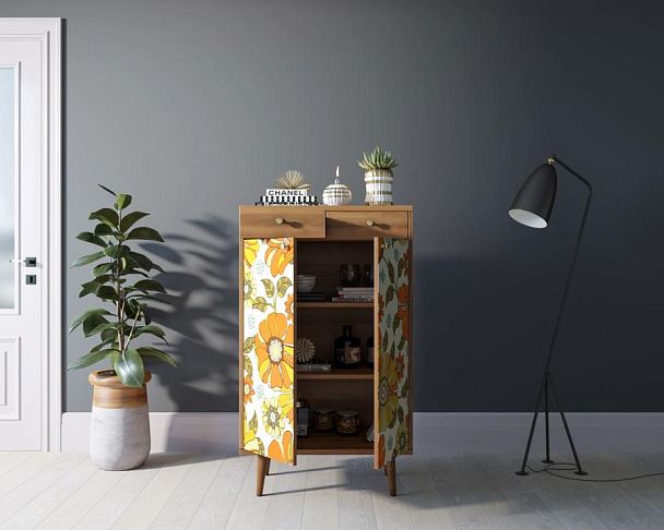 Комод Berber два ящика и дверки 47 принт арт BB46/Print_47 - Вид 2